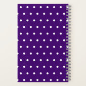 Carnet Motif Pois simple et personnalisé Funple (Verso)