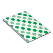 Carnet Motif pois vert (Côté Droit)