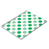 Carnet Motif pois vert (Côté gauche)