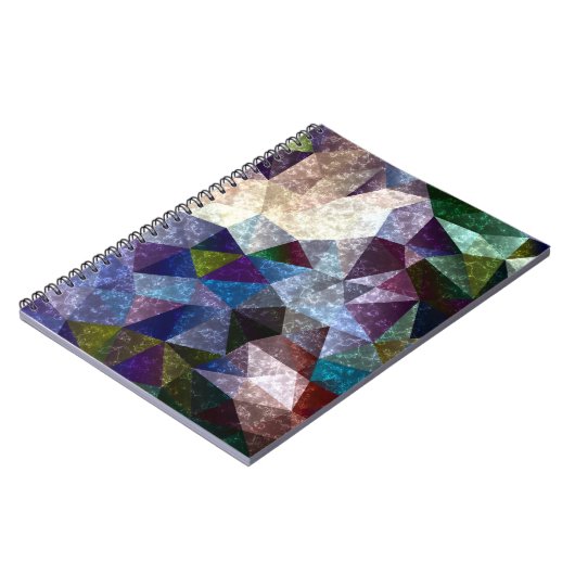 Carnet Motif polygonal en marbre (Côté gauche)