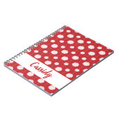 Carnet Motif Pom Pom Pom-pom girl rouge (Côté gauche)