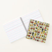 Carnet Motif pompier, Camion-feu, Secourt, Flam (Intérieur)