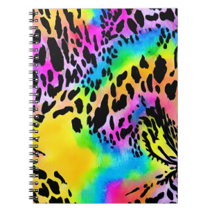 Carnet Motif Poster de animal coloré