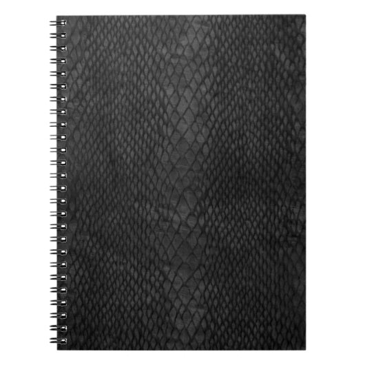 Carnet Motif Poster de animal de Snakeskin noir (Devant)