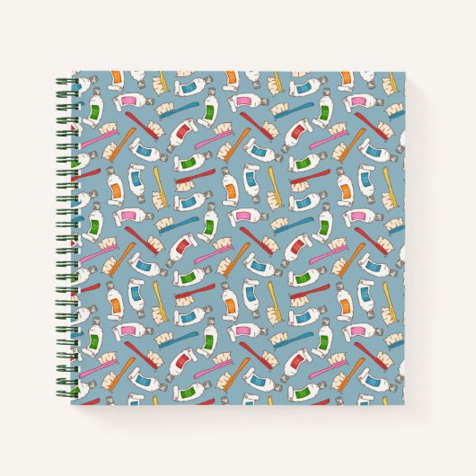 Carnet Motif pour dentifrice et dentifrice (Devant)