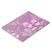 Carnet Motif pourpre d'orchidée (Côté gauche)