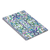 Carnet Motif psychédélique bleu (Côté Droit)