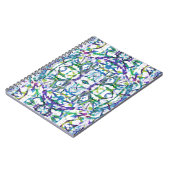 Carnet Motif psychédélique bleu (Côté gauche)
