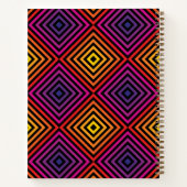 Carnet Motif psychédélique Rainbow Chevron (Dos)