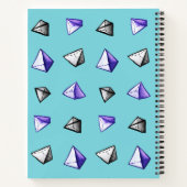 Carnet Motif Pyramide Geek géométrique Math Lover (Dos)