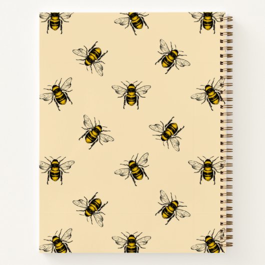 Carnet Motif Queen Bee (Dos)