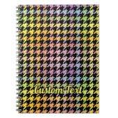 Carnet Motif Rainbow Houndstooth (Devant)