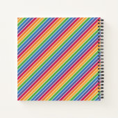 Carnet Motif Rainbow Stripes (Dos)
