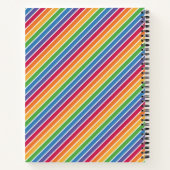 Carnet Motif Rainbow Stripes (Dos)