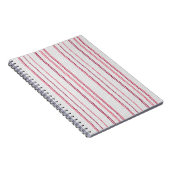 Carnet Motif rayé à points. (Côté Droit)