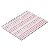 Carnet Motif rayé à points. (Côté gauche)
