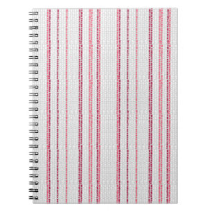 Carnet Motif rayé à points.