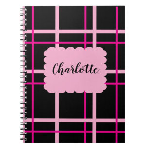 Carnet Motif rayé cool