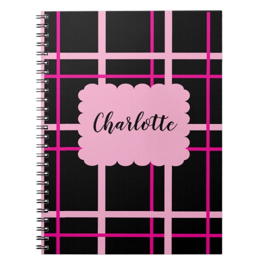Carnet Motif rayé cool (Devant)