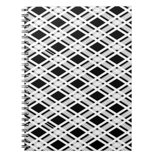 Carnet Motif rayé de plaid (Devant)