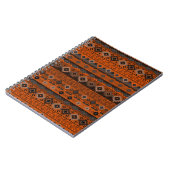 Carnet Motif rayé ethnique brillant. (Côté gauche)