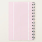 Carnet Motif rayé vertical couleur douce Design (Verso)