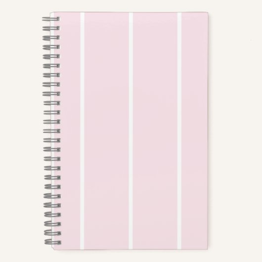 Carnet Motif rayé vertical couleur douce Design (Recto)