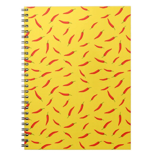 Carnet Motif Red Chilies (Devant)