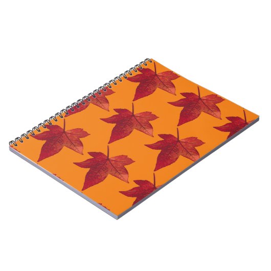 Carnet Motif Red Maple Leaf (Côté gauche)