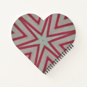 Carnet Motif Red Starburst (Dos)