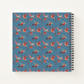 Carnet Motif Retro Hummingbird (Dos)