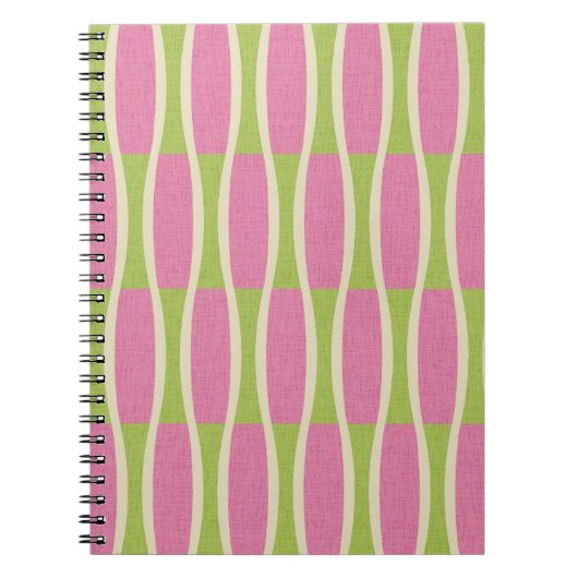 Carnet Motif rétro Mid-Century Moderne (Devant)