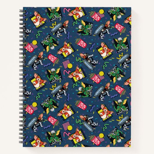 Carnet Motif Rétro-onde Gremlins™ 80's (Devant)
