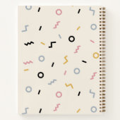 Carnet Motif Retro Squiggle (Dos)