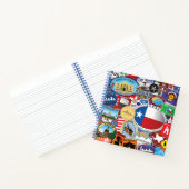 Carnet Motif rétro Vintage Texas Sticker (Intérieur)