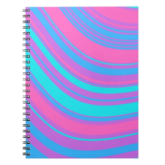 Carnet Motif rétro Wavy (Devant)