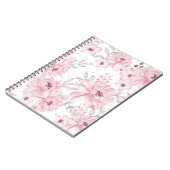 Carnet motif rose (Côté gauche)