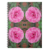 Carnet Motif rose (Devant)