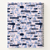 Carnet Motif Rose bleu Beauty Care (Dos)