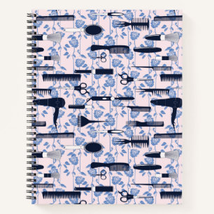 Carnet Motif Rose bleu Beauty Care