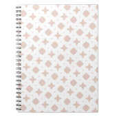 Carnet Motif rose Boho, rétro moderne du milieu du siècle (Devant)