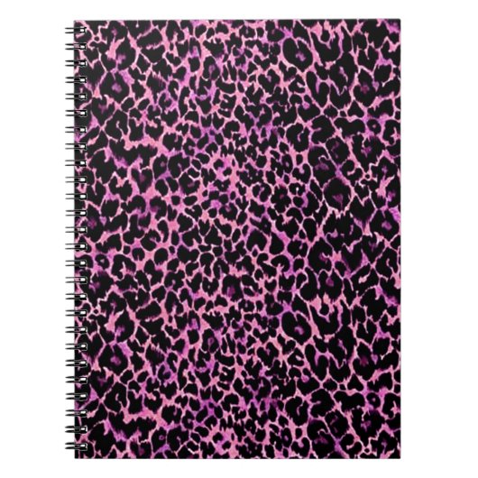 Carnet Motif rose Cheetah (Devant)