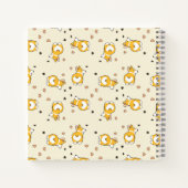 Carnet Motif rose corgi mou (Dos)