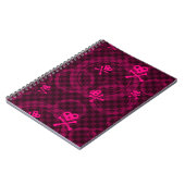 Carnet Motif rose d'Emo avec des cercles (Côté gauche)