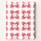 Carnet Motif rose deux tons lumineux (Dos)