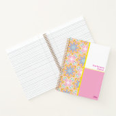 Carnet Motif rose et bleu (Intérieur)