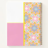 Carnet Motif rose et bleu (Dos)