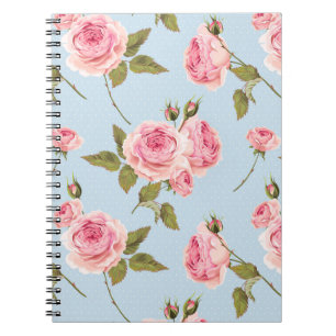 Carnet Motif rose et Pois
