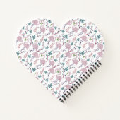 Carnet Motif rose flamingo sans couture sur arrière - pla (Dos)