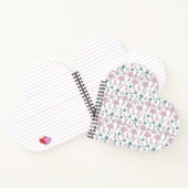Carnet Motif rose flamingo sans couture sur arrière - pla (Intérieur)
